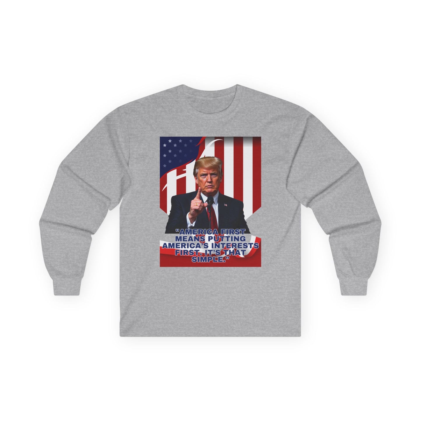 Americans First Unisex Ultra Cotton Long Sleeve Tee