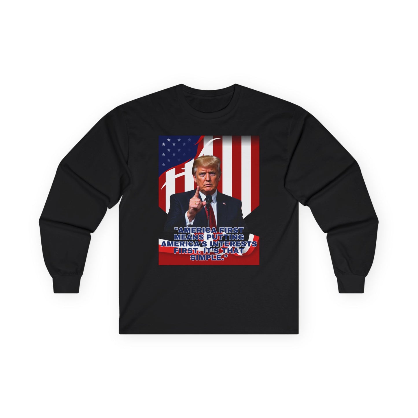 Americans First Unisex Ultra Cotton Long Sleeve Tee