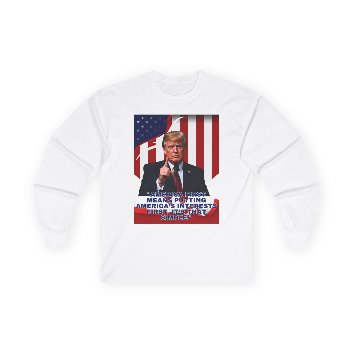 Americans First Unisex Ultra Cotton Long Sleeve Tee